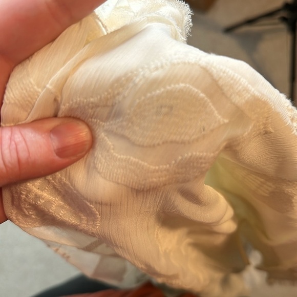 Max Studio Specialty Ivory Embroidered Shift Dress Size Medium - Picture 6 of 8